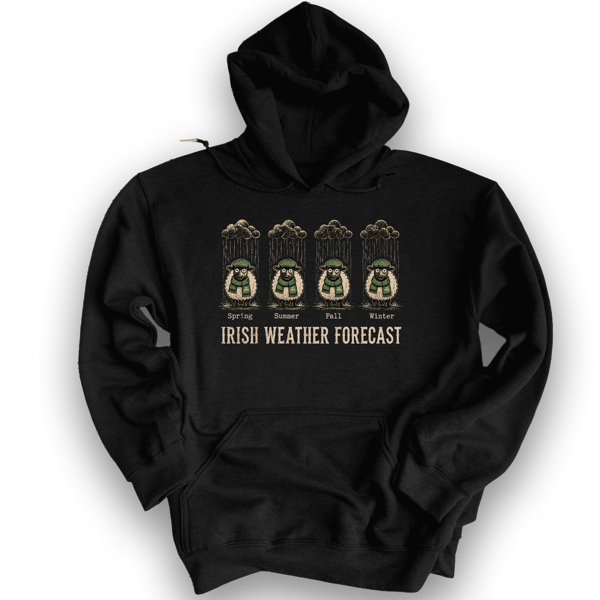 Irish Weather Forecast Hoodie - Black