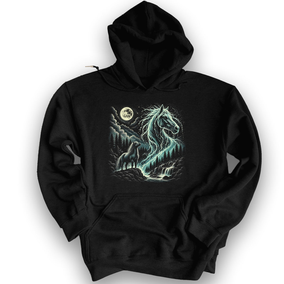 Kelpie 90's Throwback Hoodie - Black