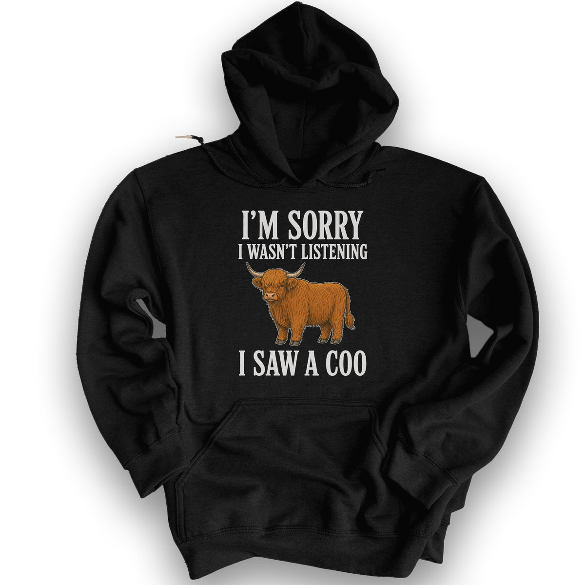 I Saw A Coo Hoodie - Black
