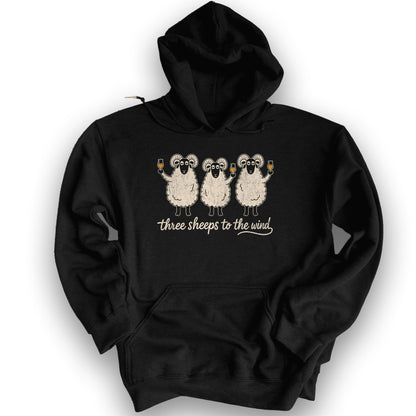 Three Sheeps Hoodie - Black