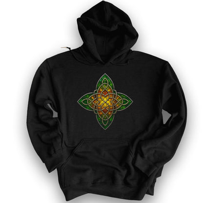 Celtic Glass Star Hoodie - Black