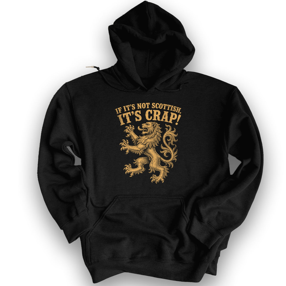 Not Scottish It's Crap Hoodie - Black