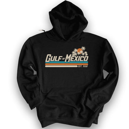 Gulf of Mexico Retro Stripe Hoodie - Black