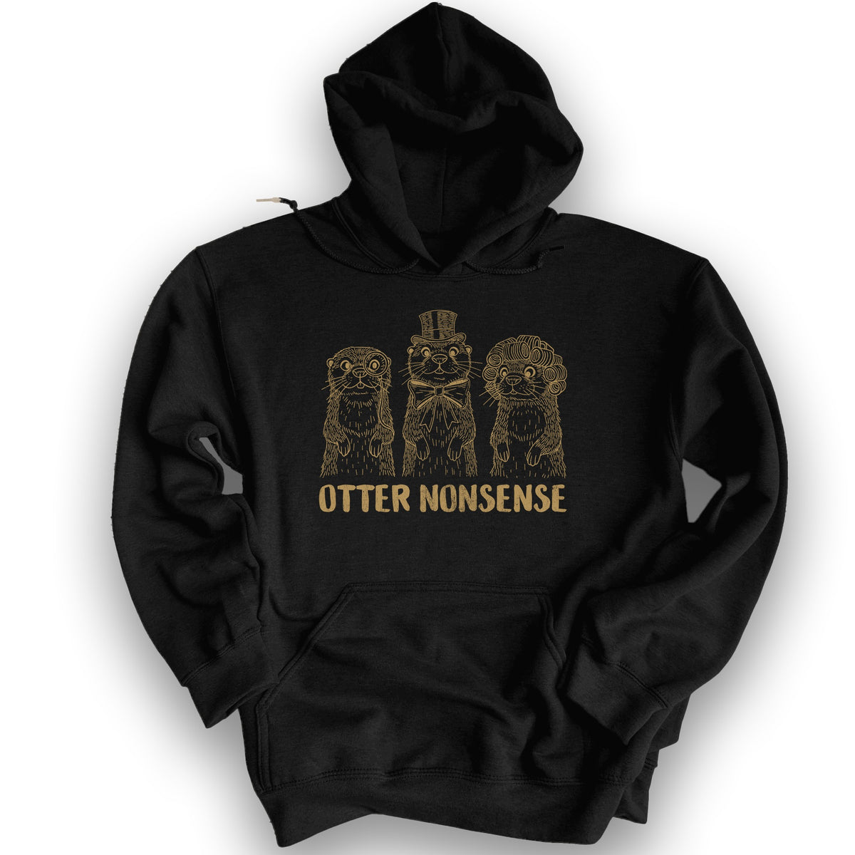 Otter Nonsense Hoodie - Black