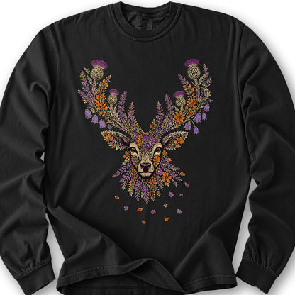 Floral Stag Long Sleeve Shirt