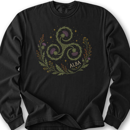 Alba Autumn Triskele Long Sleeve Shirt - Black