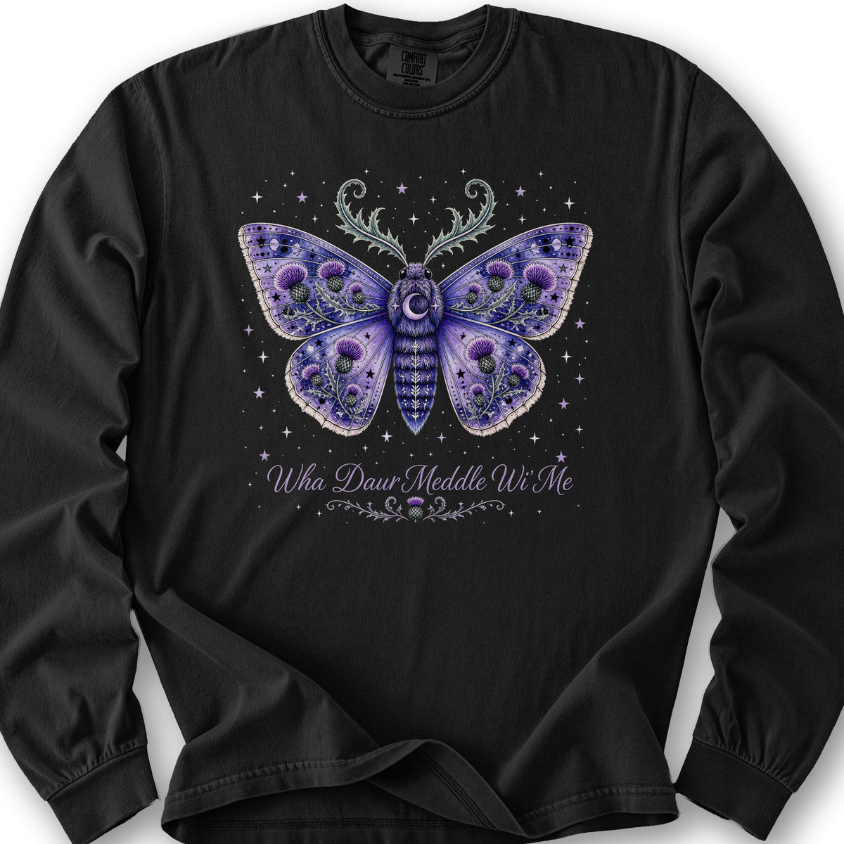 Wha Daur Meddle Wi' Me Long Sleeve Shirt - Black