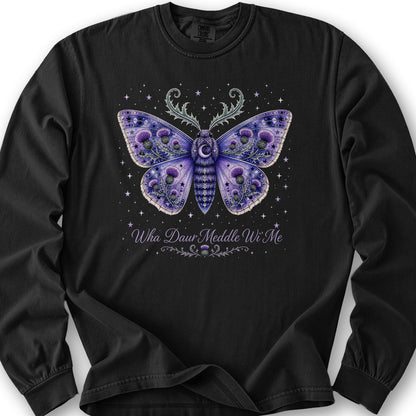 Wha Daur Meddle Wi' Me Long Sleeve Shirt - Black