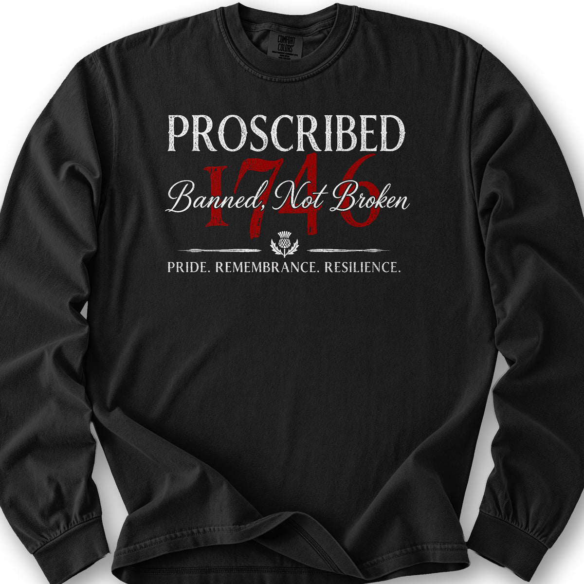 Banned Not Broken Long Sleeve Shirt - Black