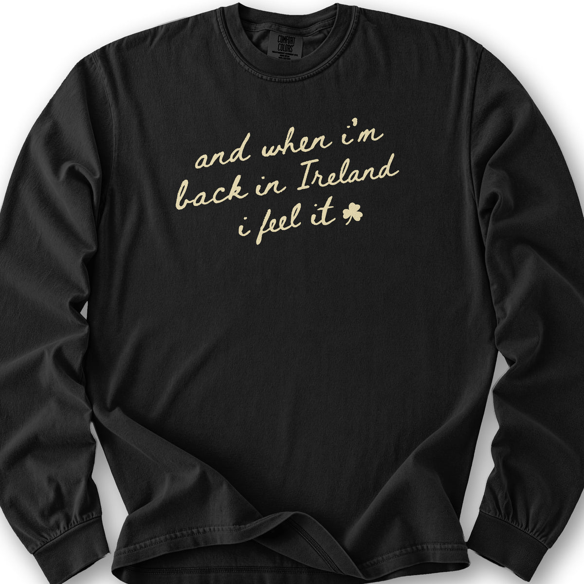 Back In Ireland Long Sleeve Shirt - Black