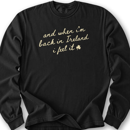 Back In Ireland Long Sleeve Shirt - Black