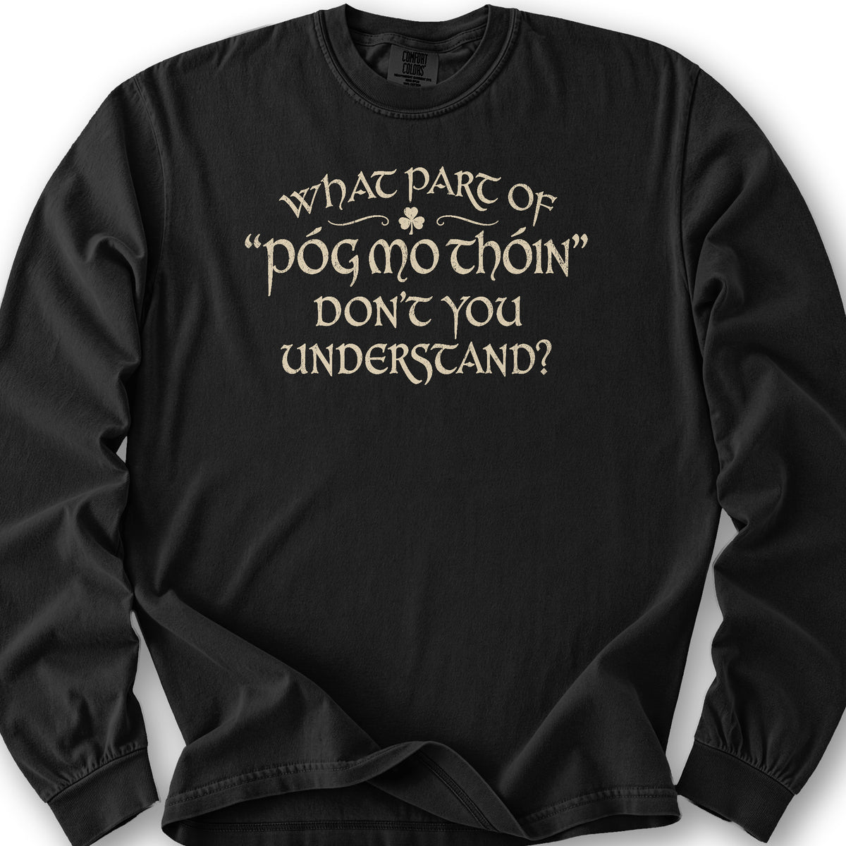 Póg Mo Thóin Understand Long Sleeve Shirt - Black