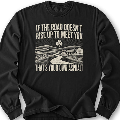 That's Your Own Asphalt Long Sleeve Shirt - Black