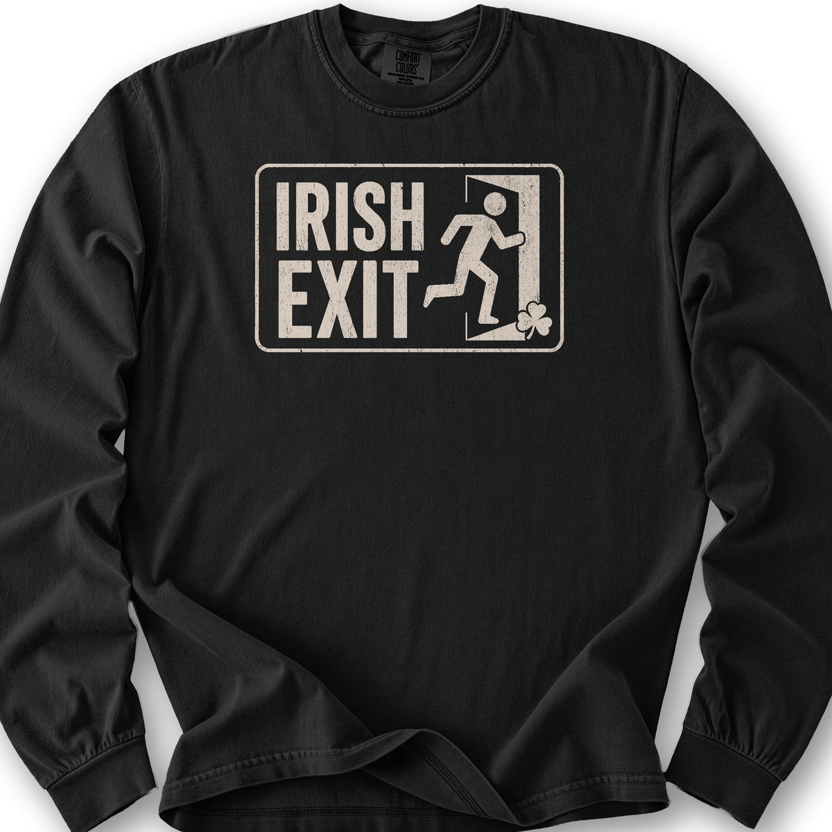 Irish Exit Long Sleeve Shirt - Black