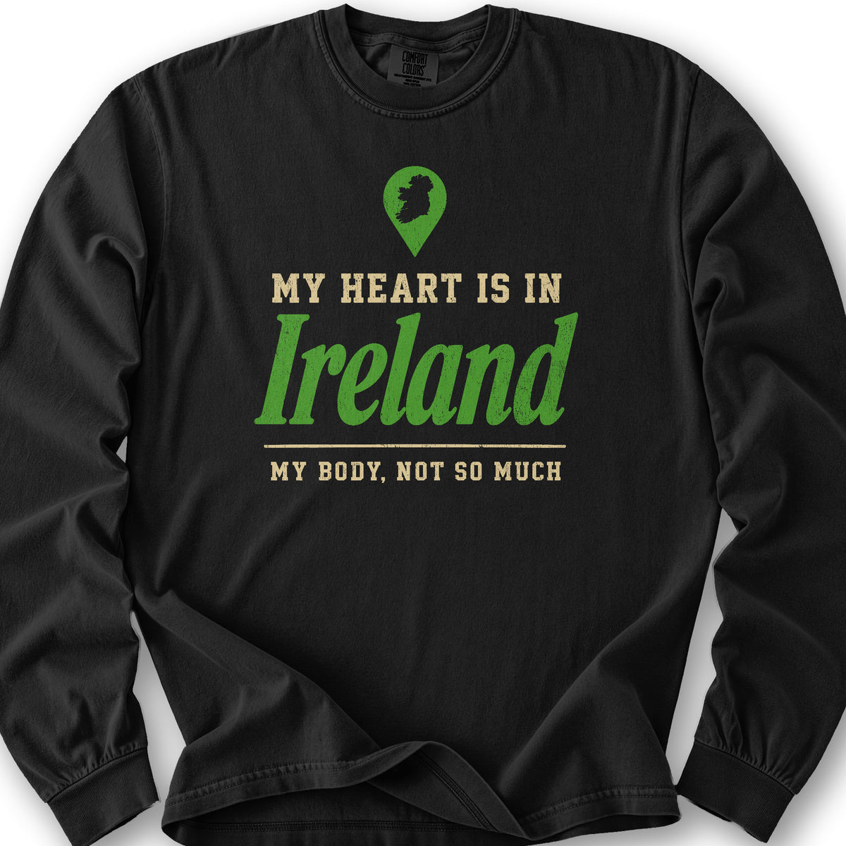 Heart Ireland Location Long Sleeve Shirt