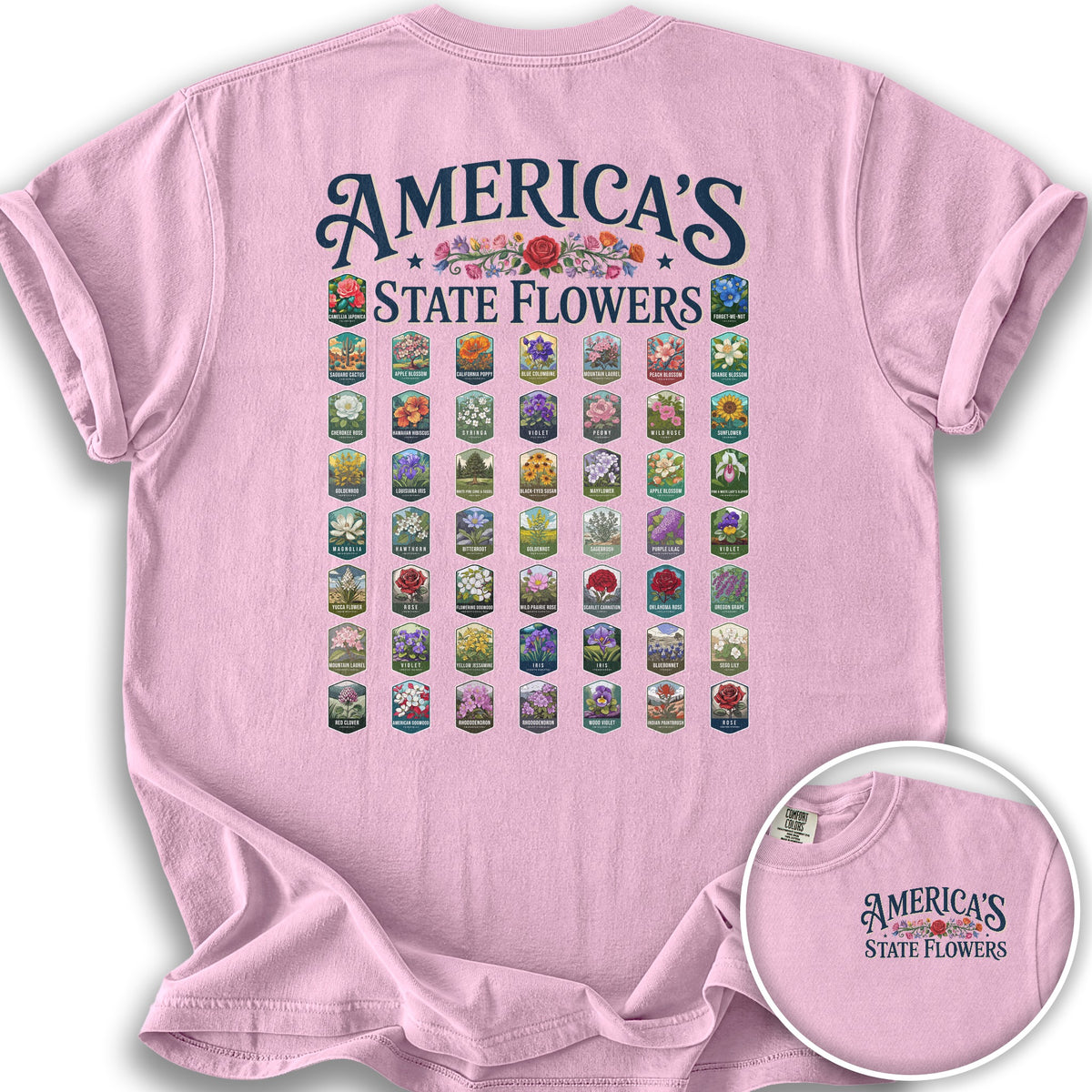 America's State Flowers T-Shirt - Blossom