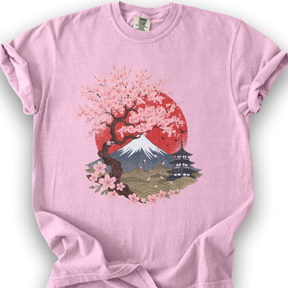 Mount Fuji Cherry Blossoms T-Shirt - Blossom