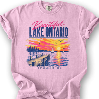 Lake Ontario Color Burst T-Shirt - Blossom