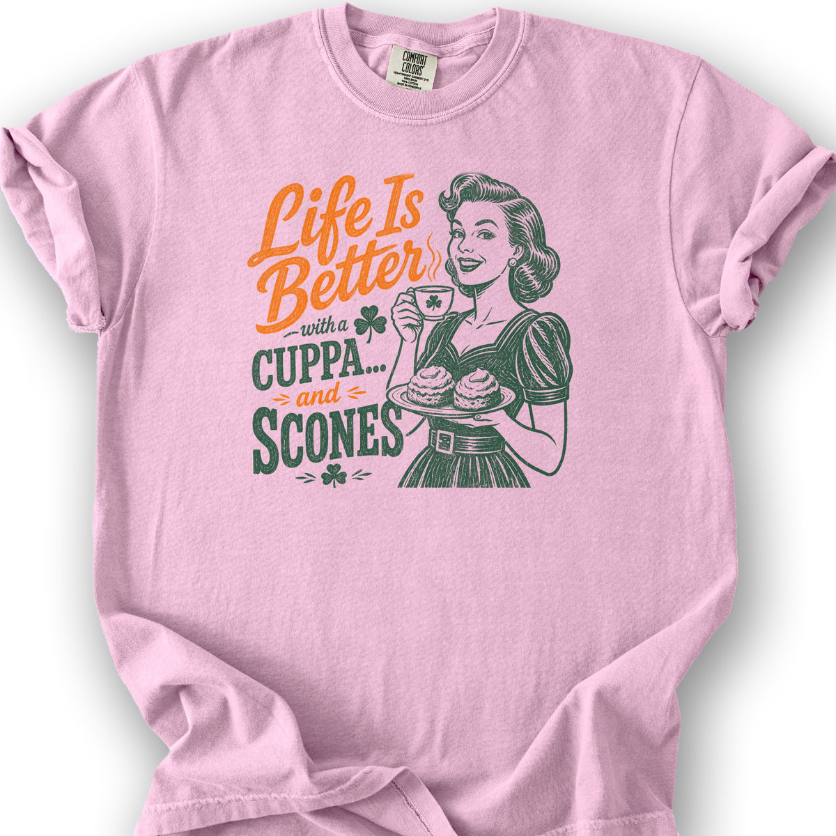 Cuppa Scones T-Shirt - Blossom