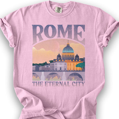 Rome Italy The Eternal City "Big and Bold" T-Shirt - Blossom