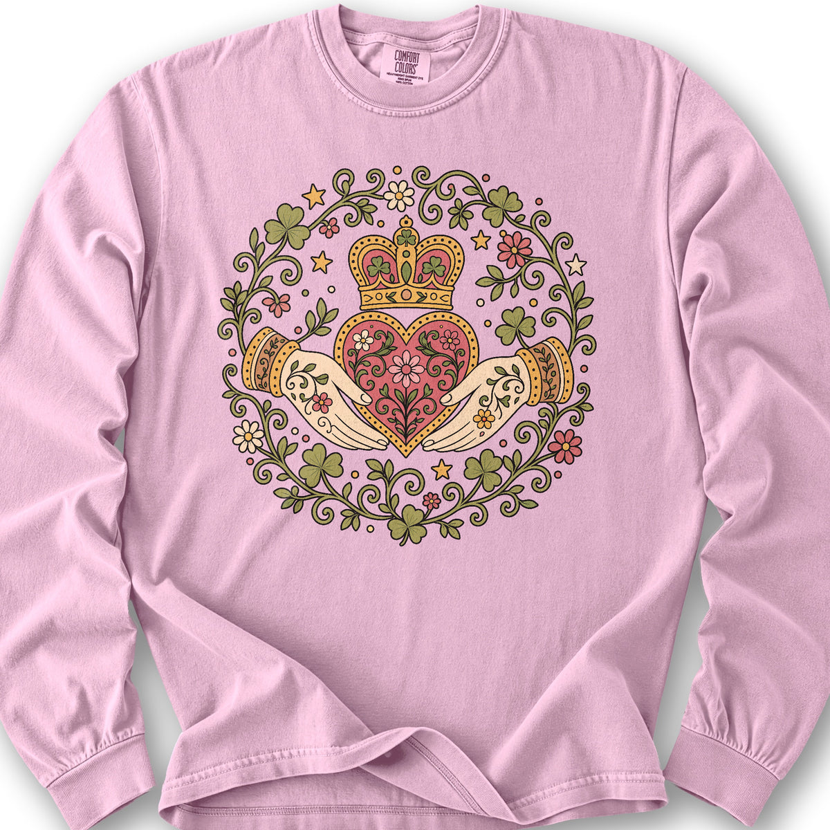 Claddagh Florals Long Sleeve Shirt - Blossom