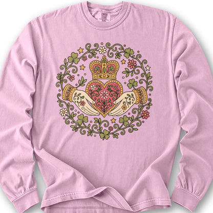 Claddagh Florals Long Sleeve Shirt - Blossom