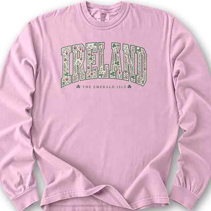 Ireland Varsity Floral Long Sleeve Shirt