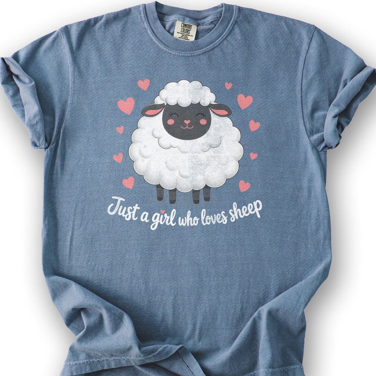 Just A Girl Sheep T-Shirt - BlueJean