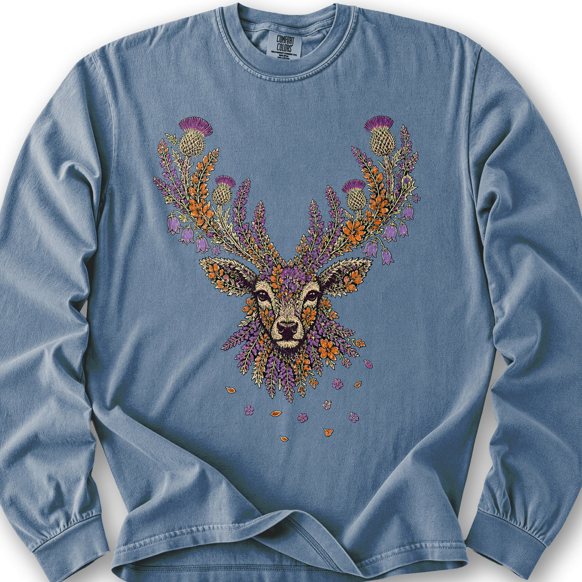 Floral Stag Long Sleeve Shirt