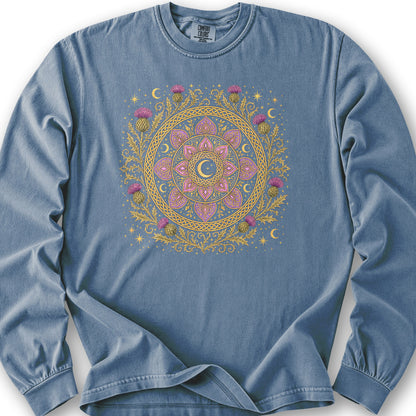 Thistle Moon Mandala Long Sleeve Shirt