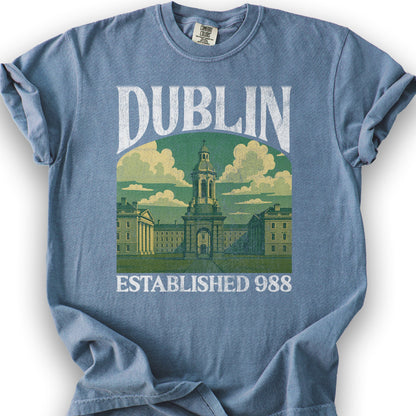 Dublin Ireland "Big and Bold" T-Shirt - Blue Jean