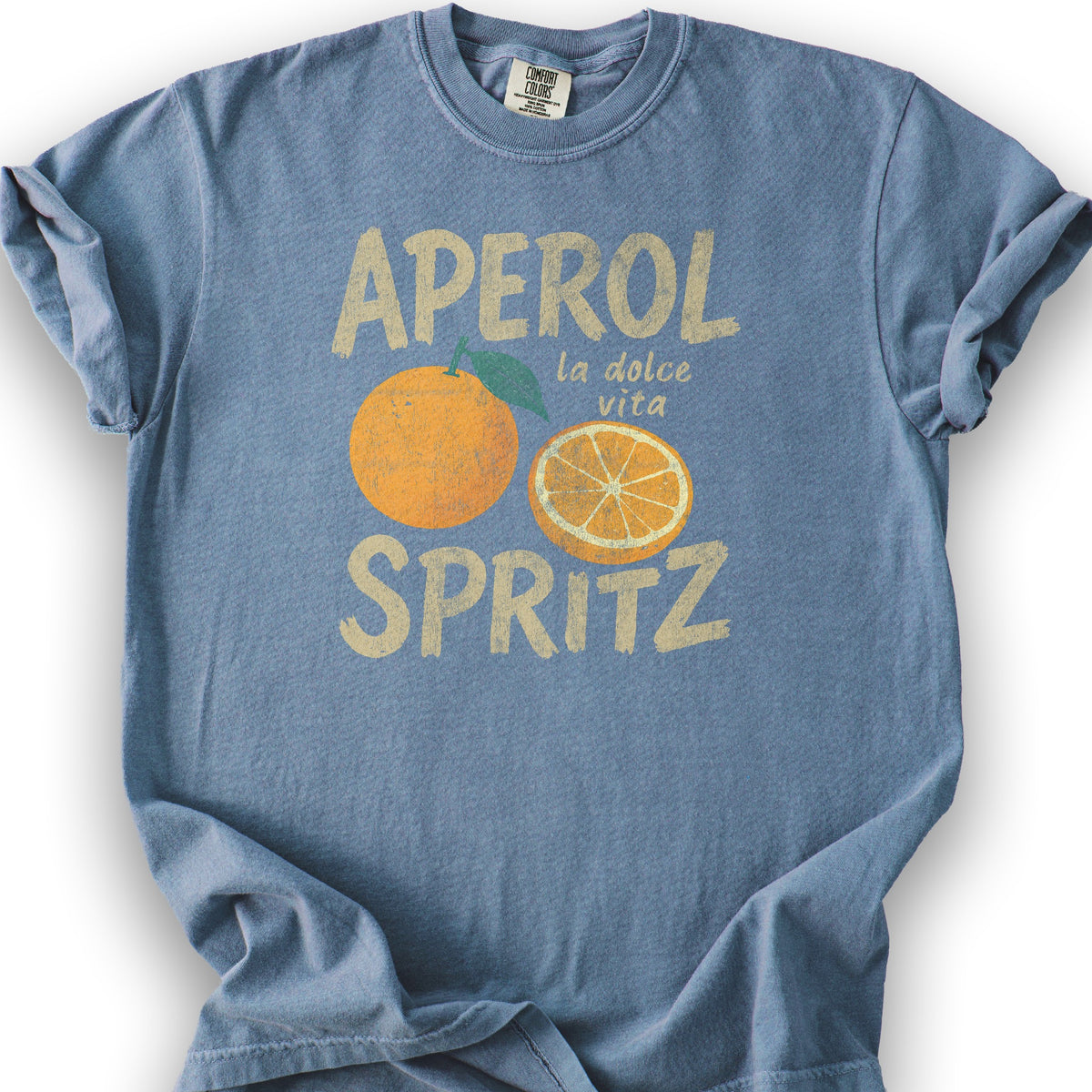 Aprel Spritz La Dolca Vita T-Shirt - Blue Jean