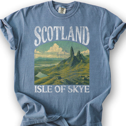 Scotland Isle of Skye "Big & Bold" T-Shirt - Blue Jean