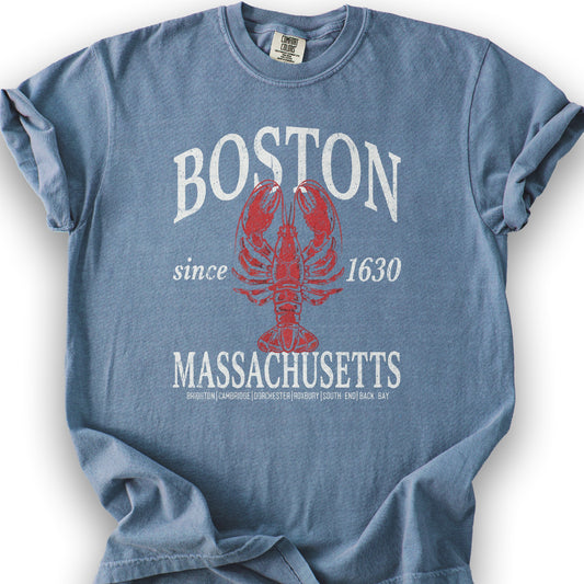 Boston Classic Lobster T-Shirt - Blue Jean