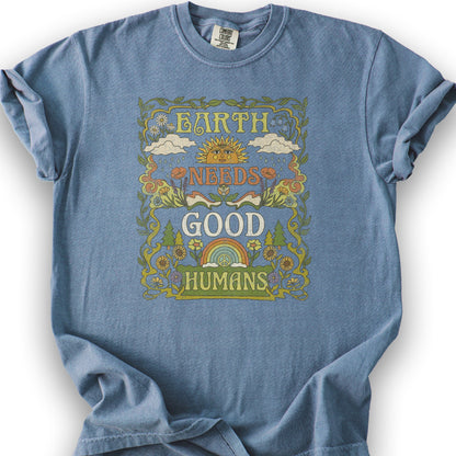 Good Humans T-Shirt - Blue Jean
