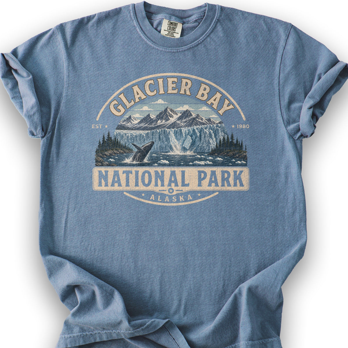 Glacier Bay Medallion T-Shirt - Blue Jean