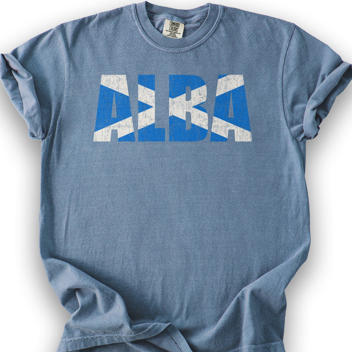 Alba Scottish Flag T-Shirt - Blue Jean