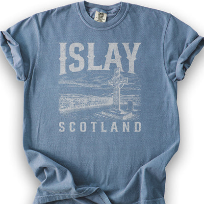 Isle of Islay Scotland T-Shirt - Blue Jean