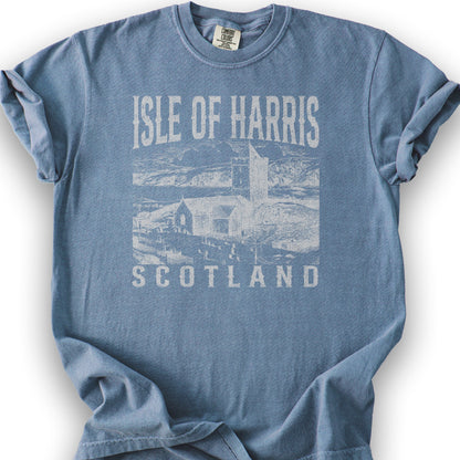 Isle of Harris Sketch T-Shirt - Blue Jean
