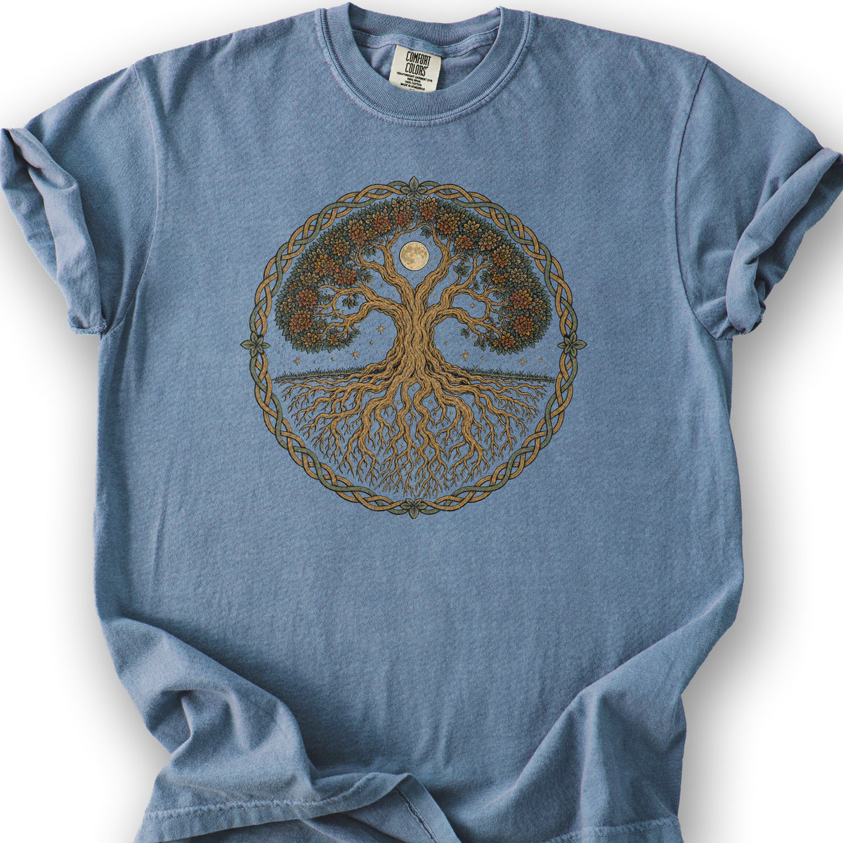 Tree of Life Midnight T-Shirt - Blue Jean