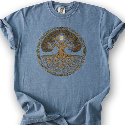 Tree of Life Midnight T-Shirt - Blue Jean