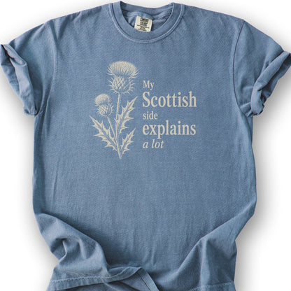 My Scottish Side T-Shirt - Blue Jean