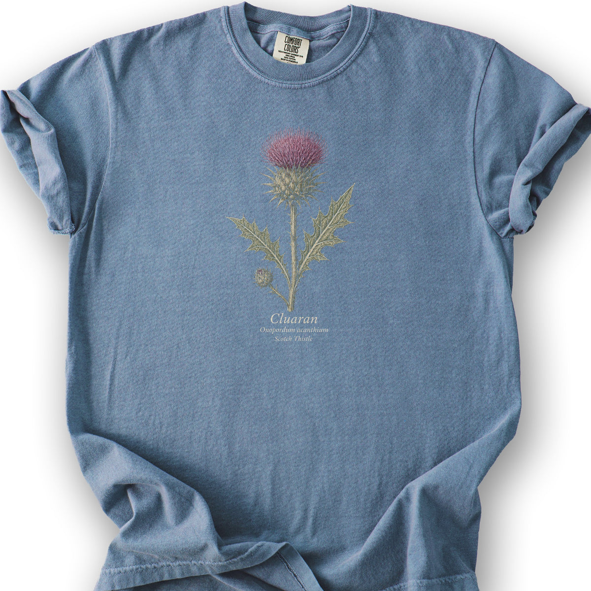 Cluaran Thistle T-Shirt - Blue Jean