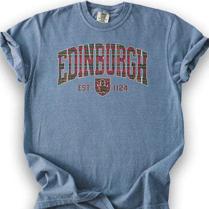 Edinburgh Varsity T-Shirt - Blue Jean