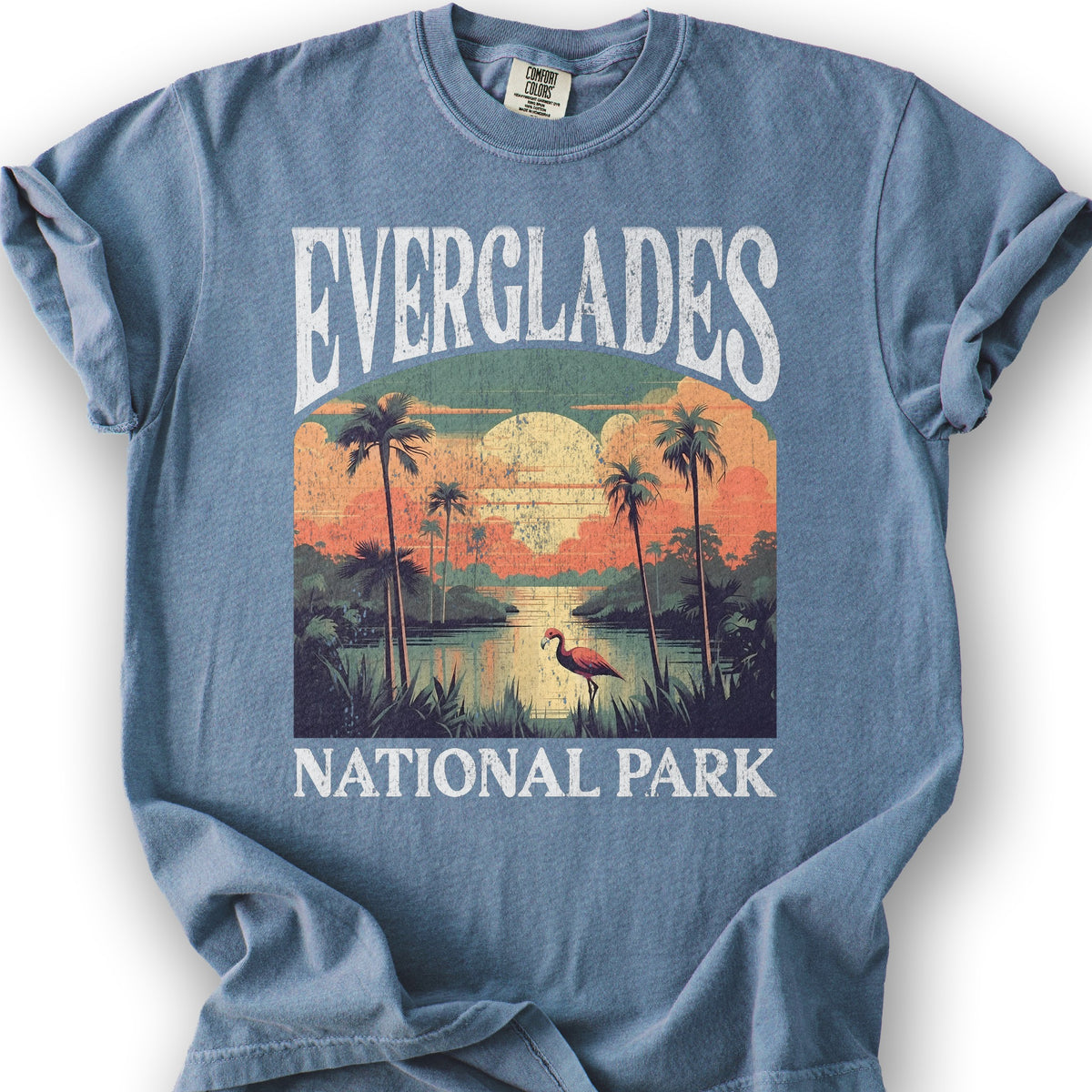 Everglades National Park "Big and Bold" T-Shirt - Blue Jean