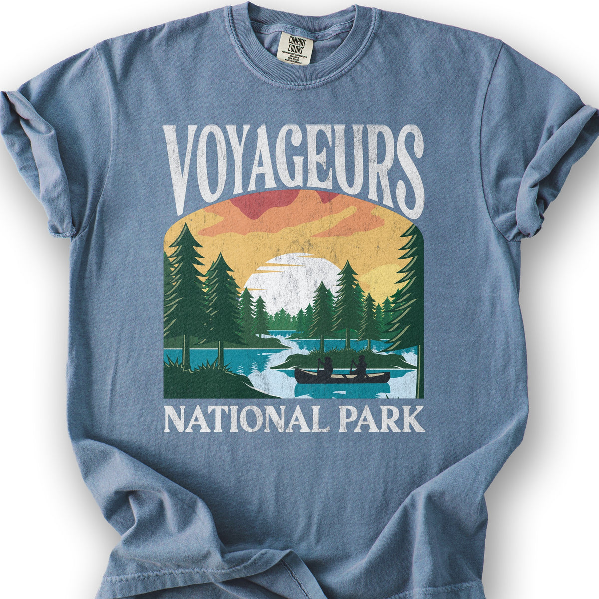 Voyageurs National Park "Big and Bold" T-Shirt - Blue Jean