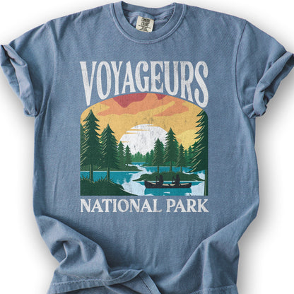 Voyageurs National Park "Big and Bold" T-Shirt - Blue Jean
