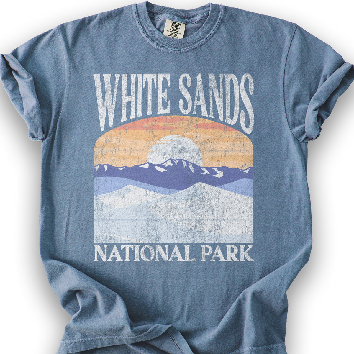 White Sands National Park "Big and Bold" T-Shirt - Blue Jean