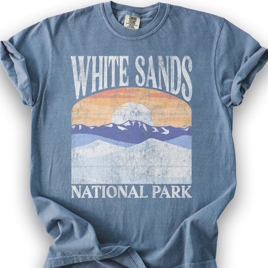 White Sands National Park "Big and Bold" T-Shirt - Blue Jean