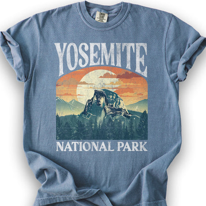 Yosemite National Park "Big and Bold" T-Shirt - Blue Jean